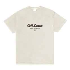 Vice 84 'Off-Court GSM' Vintage Washed Tee - Cream