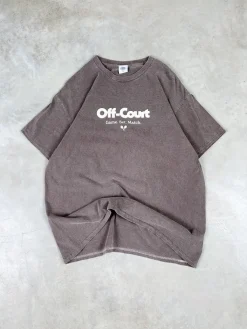 Vice 84 'Off-Court GSM' Vintage Washed Tee - Brown