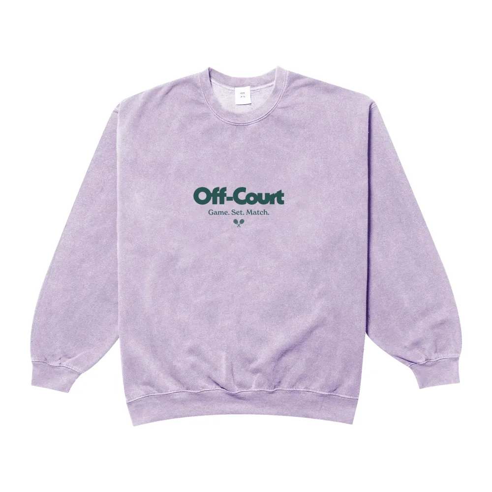 Vice 84 'Off-Court GSM' Vintage Washed Sweater - Orchid