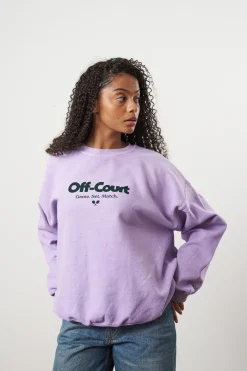 Vice 84 'Off-Court GSM' Vintage Washed Sweater - Orchid