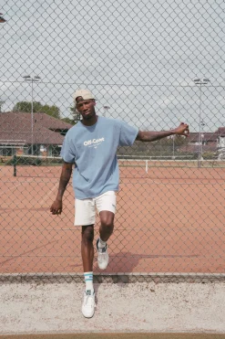 Vice 84 'Off-Court GSM' Vintage Washed Tee - Sky