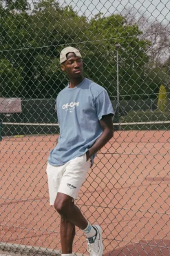 Vice 84 'Off-Court GSM' Vintage Washed Tee - Sky