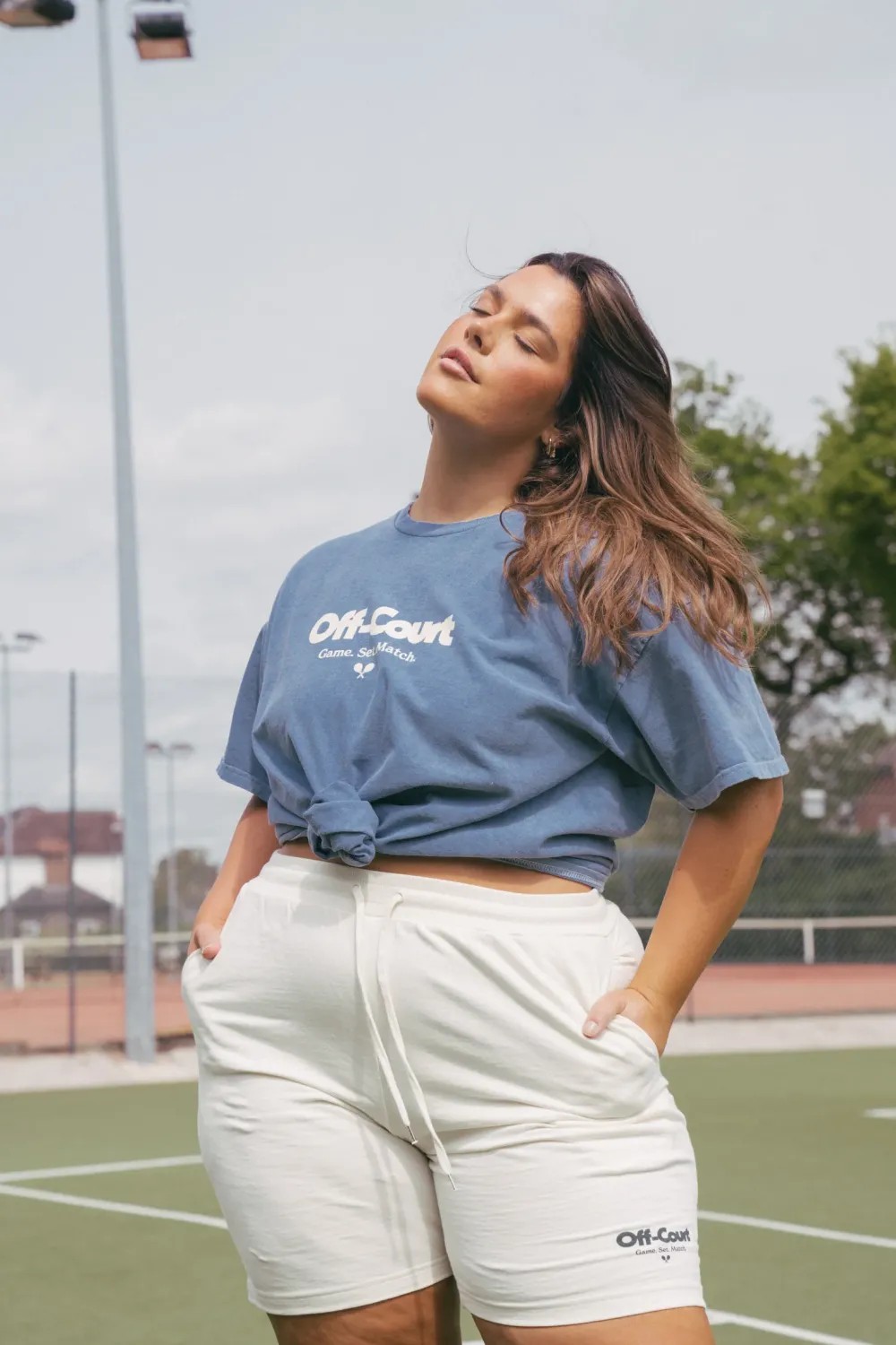 Vice 84 'Off-Court GSM' Vintage Washed Tee - Sky