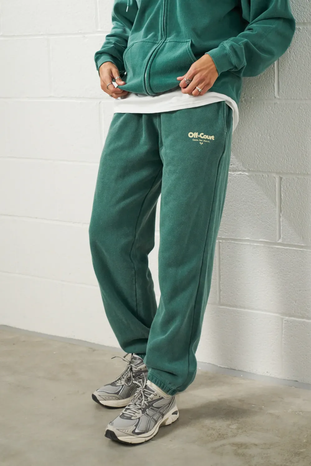 Vice 84 'Off-Court GSM' Vintage Washed Joggers - Forest
