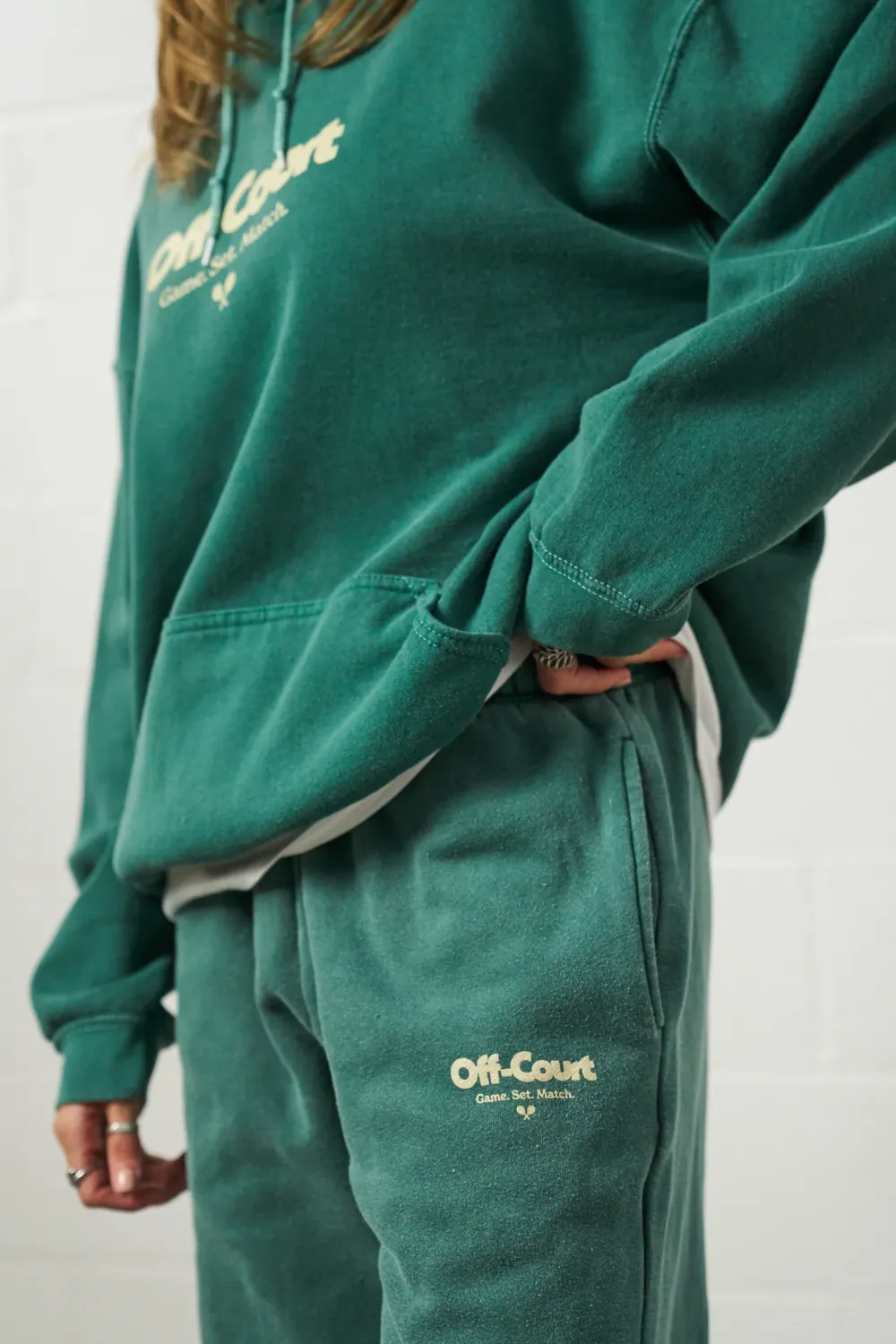 Vice 84 'Off-Court GSM' Vintage Washed Joggers - Forest