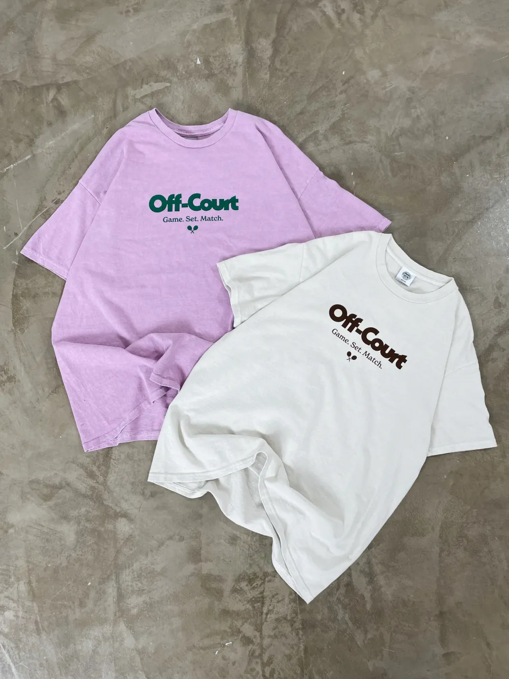 Vice 84 'Off-Court GSM' Vintage Washed Tee - Pink