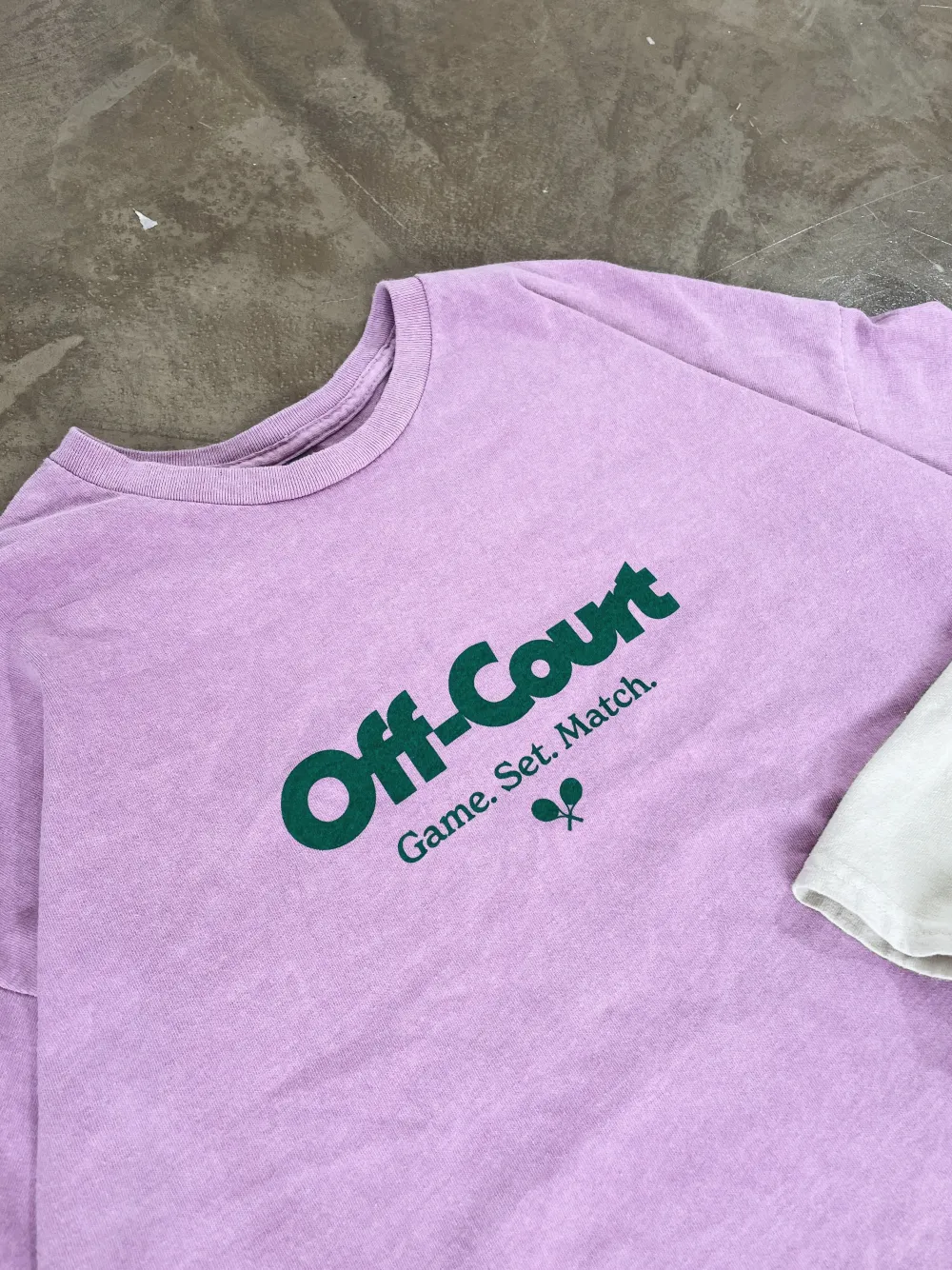Vice 84 'Off-Court GSM' Vintage Washed Tee - Pink