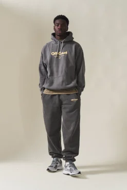 Vice 84 'Off-Court GSM' Vintage Washed Joggers - Charcoal