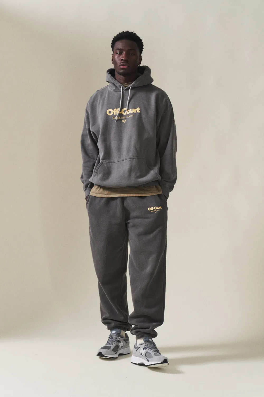 Vice 84 'Off-Court GSM' Vintage Washed Joggers - Charcoal