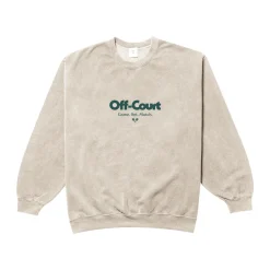 Vice 84 'Off-Court GSM' Vintage Washed Sweater - Cream
