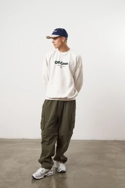 Vice 84 'Off-Court GSM' Vintage Washed Sweater - Cream