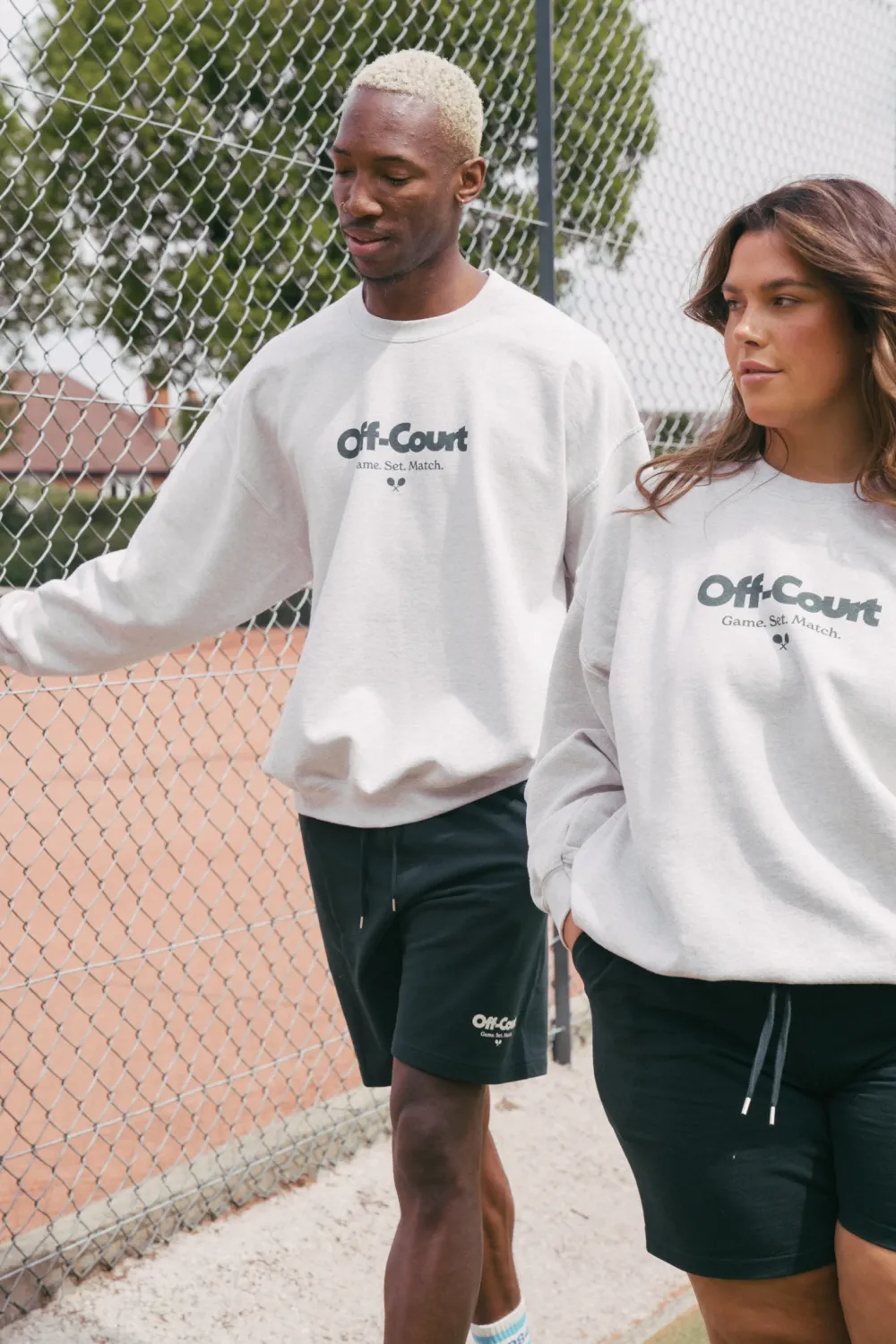 Vice 84 'Off-Court GSM' Vintage Washed Sweater - Cream