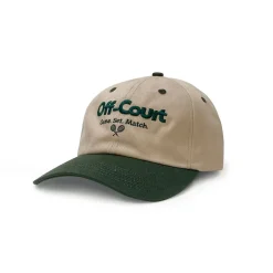 Vice 84 'Off-Court' Tennis Cap - Beige/Forest Green