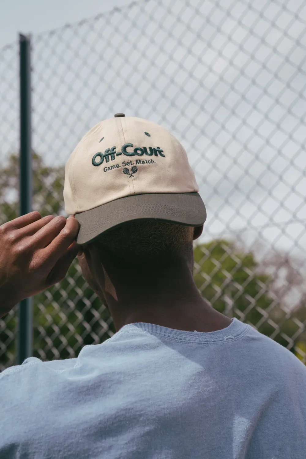 Vice 84 'Off-Court' Tennis Cap - Beige/Forest Green