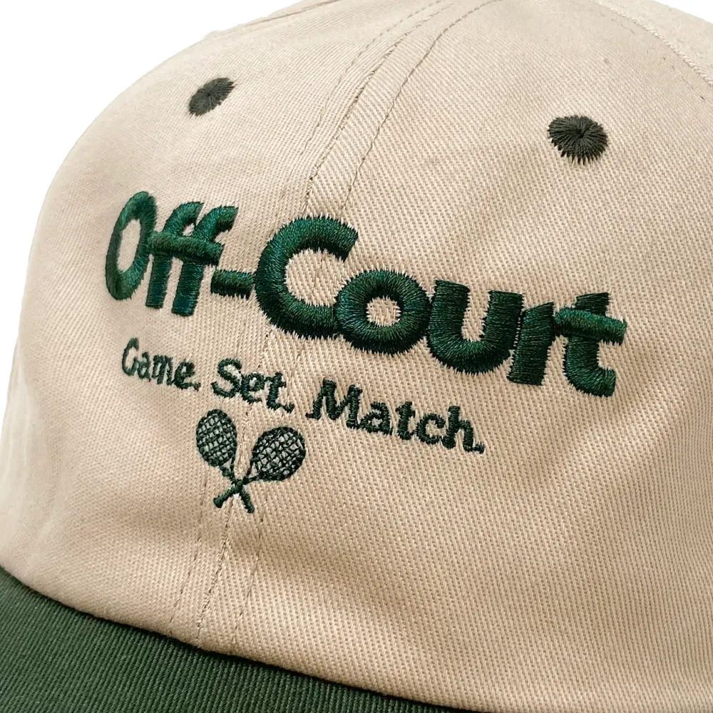 Vice 84 'Off-Court' Tennis Cap - Beige/Forest Green