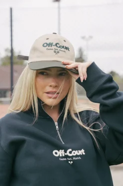 Vice 84 'Off-Court' Tennis Cap - Beige/Forest Green