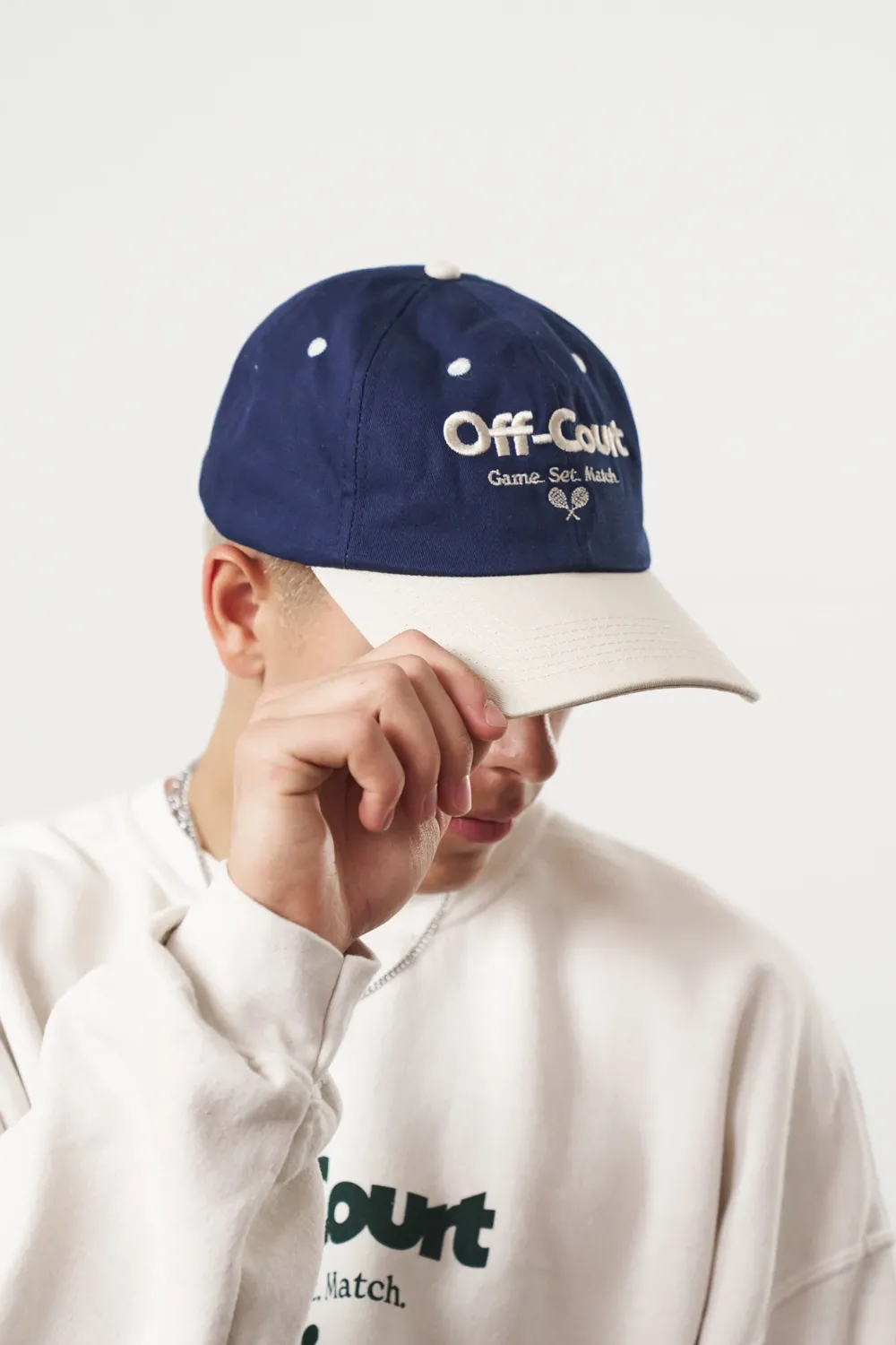 Vice 84 'Off-Court' Tennis Cap - Navy/Cream