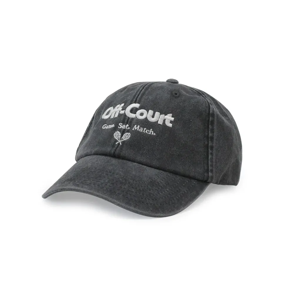Vice 84 'Off-Court' Vintage Washed Cap - Black