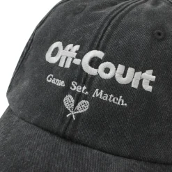 Vice 84 'Off-Court' Vintage Washed Cap - Black