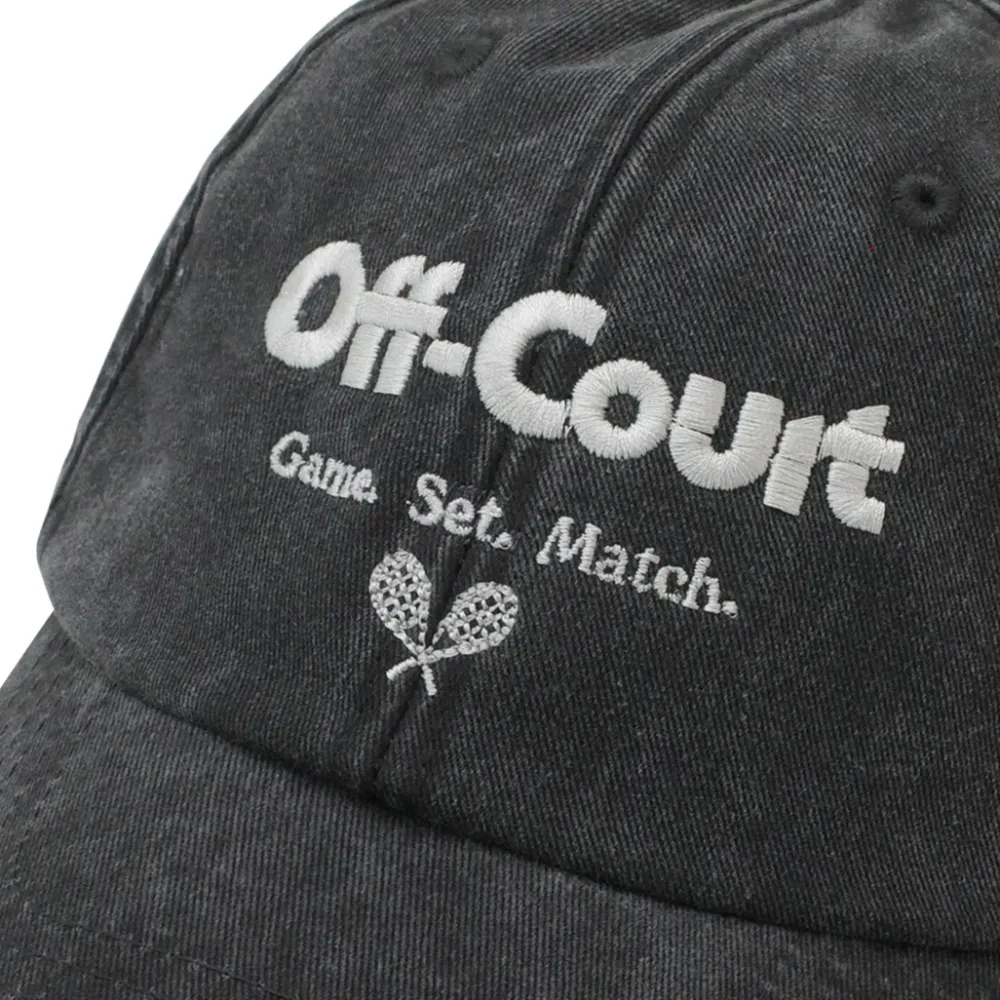 Vice 84 'Off-Court' Vintage Washed Cap - Black