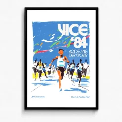 Vice 84 'Olympic Runner' Art Print - White