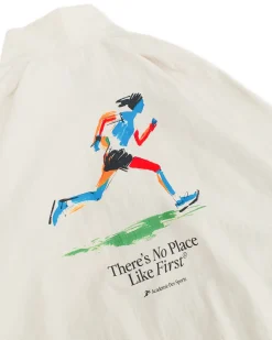 Vice 84 'Olympic Runner' Nylon Track Jacket - Ecru