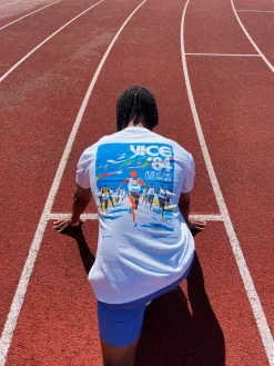 Vice 84 'Olympic Runner' Tee - White