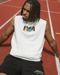Vice 84 'Olympic Sprinter' Active Tank - Faded Bone
