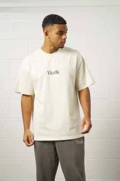 Vice 84 Premium Heavy Tee - Ecru