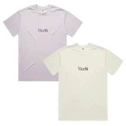 Vice 84 Premium Heavy Tee Twinpack - Ecru/Orchid