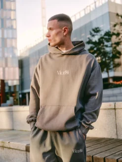 Vice 84 Premium Hoodie - Faded Grey