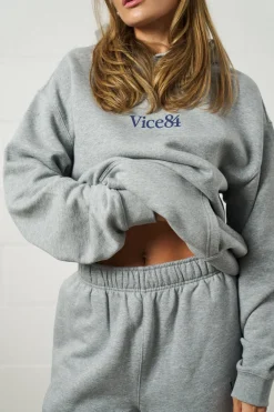 Vice 84 Premium Hoodie - Grey