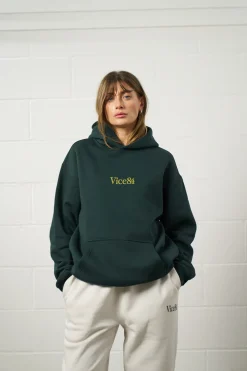 Vice 84 Premium Hoodie - Pine Green