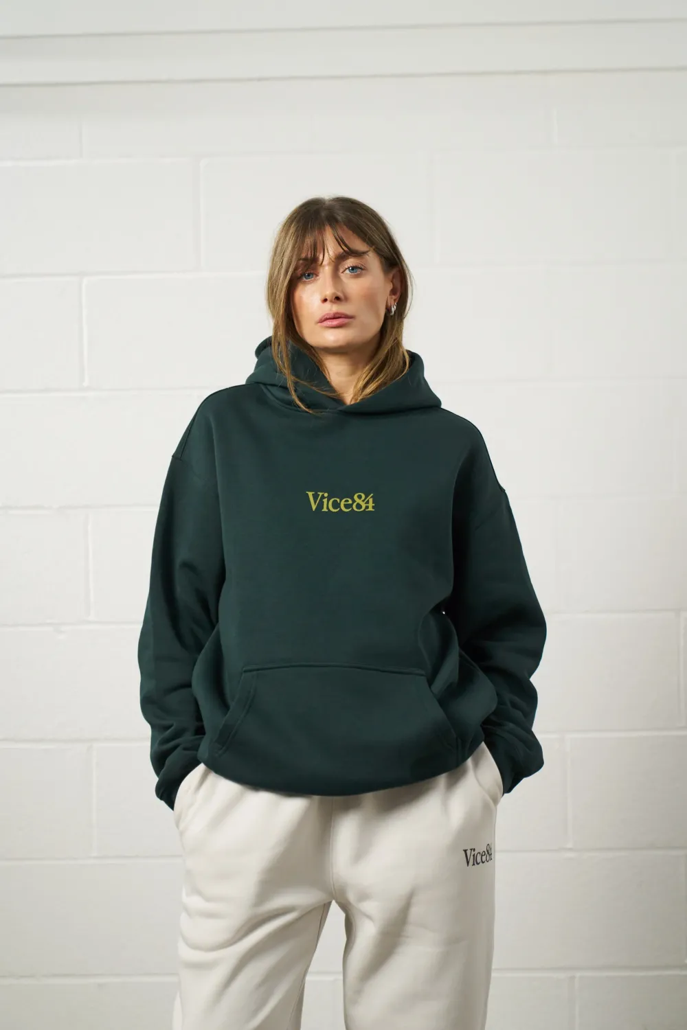 Vice 84 Premium Hoodie - Pine Green