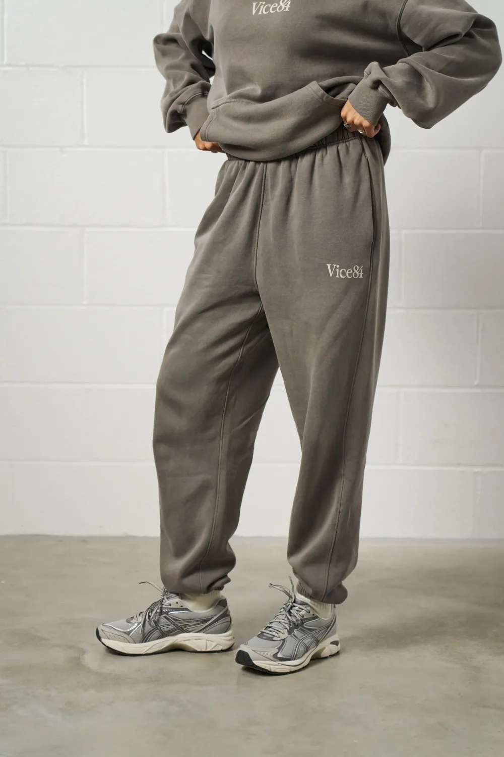 Vice 84 Premium Joggers - Faded Grey