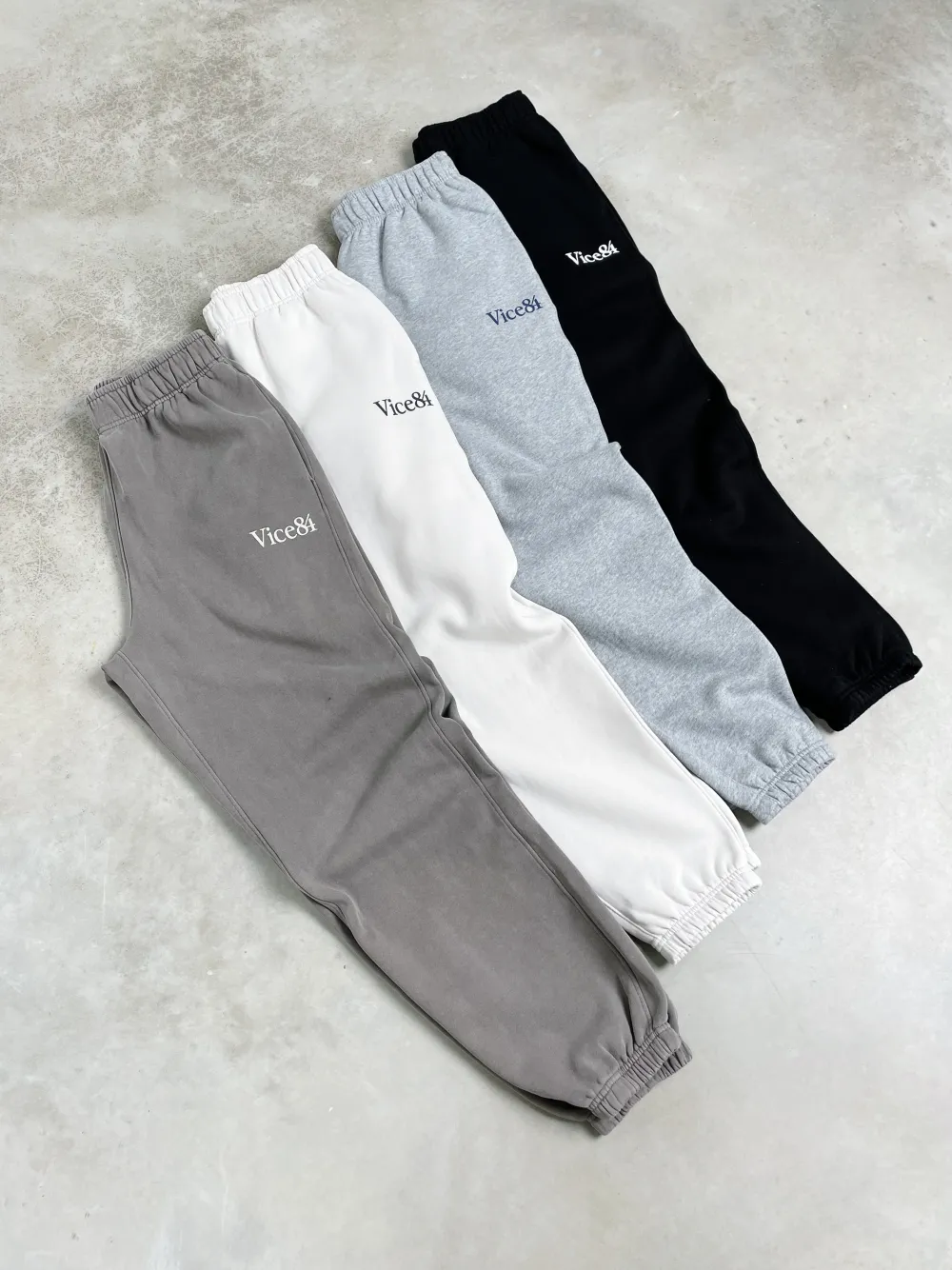 Vice 84 Premium Joggers - Faded Grey