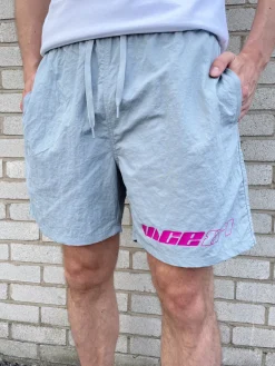 Vice 84 'Racer' Crinkle Recycled Swim Shorts - Smoke Grey
