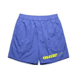 Vice 84 'Racer' Crinkle Recycled Swim Shorts - Pacific Blue