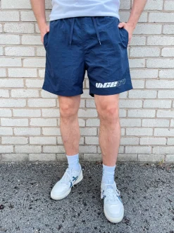 Vice 84 'Racer' Crinkle Recycled Swim Shorts - Navy