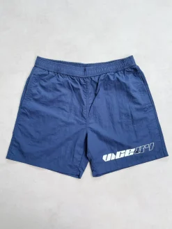 Vice 84 'Racer' Crinkle Recycled Swim Shorts - Navy