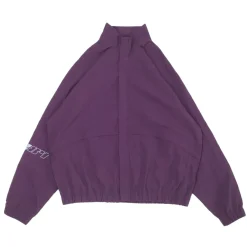 Vice 84 'Reflective Racer' Nylon Track Jacket - Burgundy