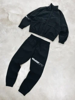 Vice 84 'Reflective Racer' Nylon Track Pants - Black