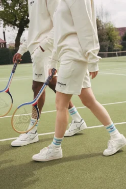 Women Vice 84 'Runner' Stripe Socks - Cream / White