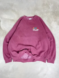 Vice 84 'Runner' Vintage Washed Sweater - Maroon