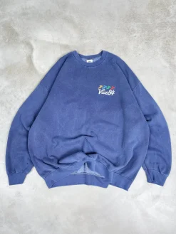 Vice 84 'Runner' Vintage Washed Sweater - Navy