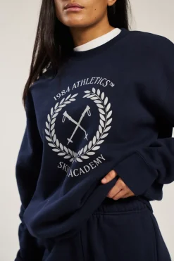 Vice 84 'Ski Academy' Crew Sweater - Navy