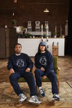 Vice 84 'Ski Academy' Crew Sweater - Navy