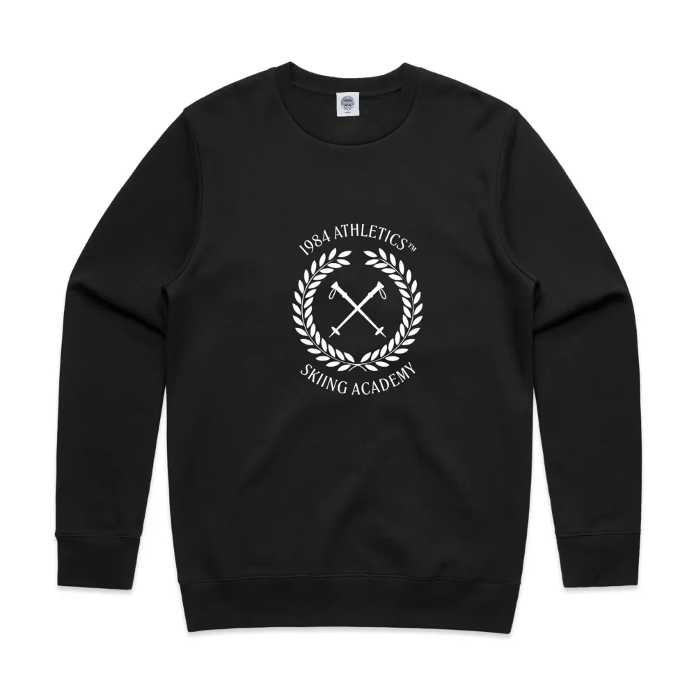 Vice 84 'Ski Academy' Crew Sweater - Black