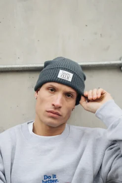 Vice 84 'Sports Club' Ribbed Beanie - Petrol