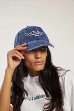Vice 84 'Sports Dept' Vintage Washed Cap - Denim